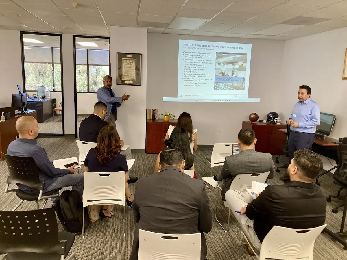 District 18 agency owners attending a business training session